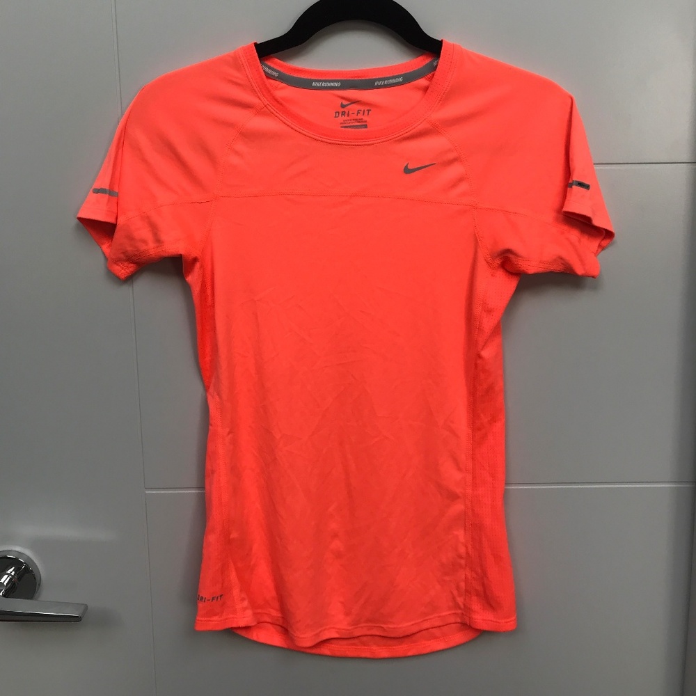 Nike Dri-Fit Bright Fluorescent Pink/Orange Tee